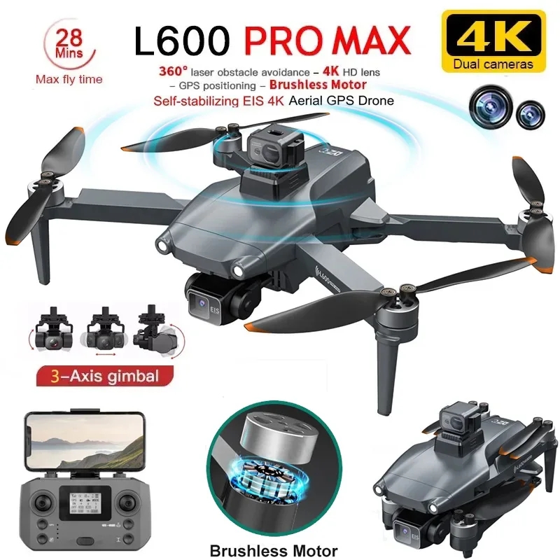 L600 PRO MAX GPS Drone profesi - Rc Helicopter Electric reseña y precio